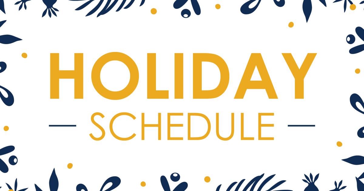 Update: Holiday Hours
