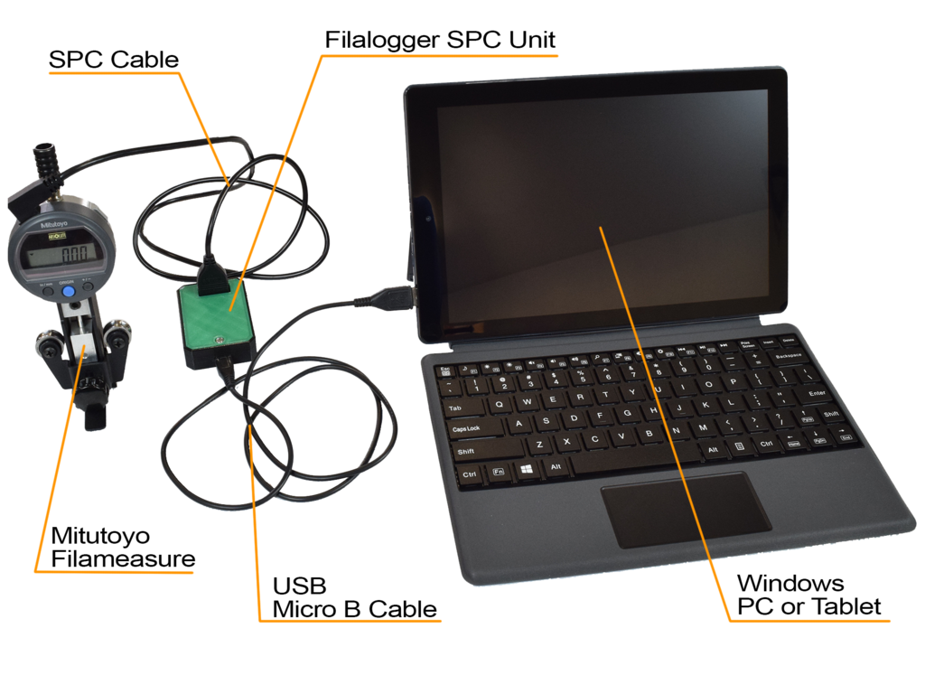 New Live Filament Diameter Measurement System for the Filabot Spooler