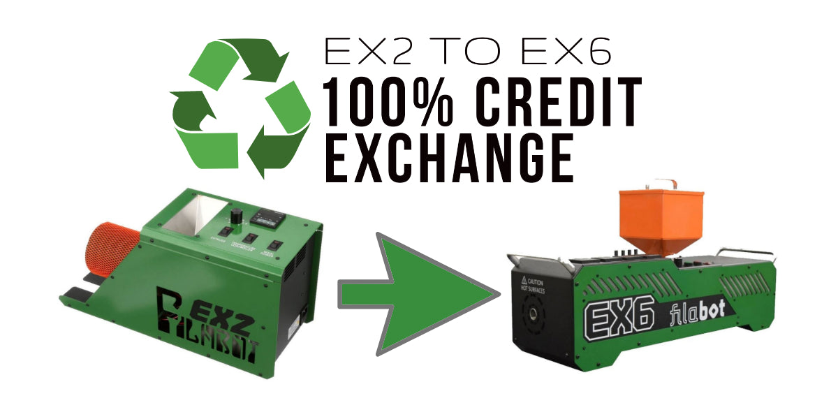 Filabot EX2 to EX6 100% Credit Exchange Program