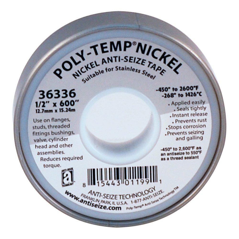 Poly-Temp Nickel Tape - For Use On Extruder Nozzles - Filabot